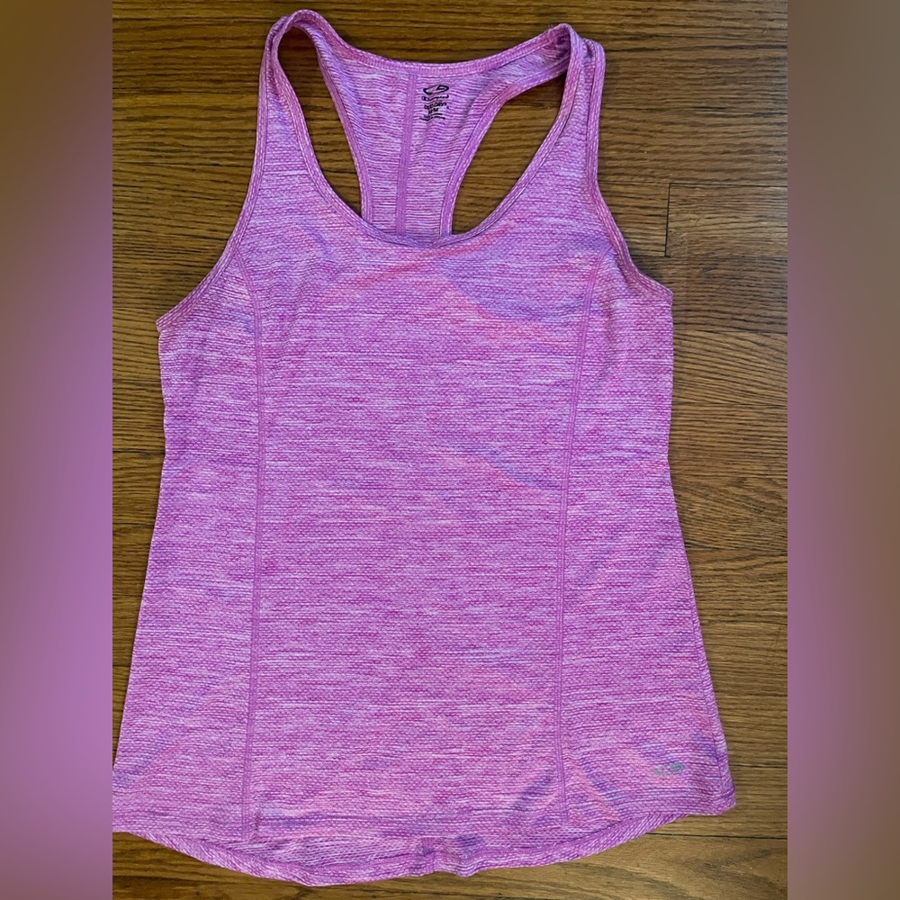 Heathered Champion DuoDry Racerback Athletic Exercise Workout Tank Top